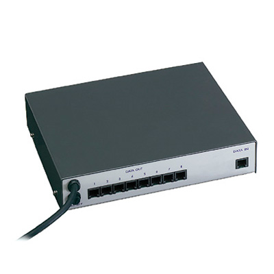 Videotec DCRE 485 data multiplexer with 1 input and 8 outputs