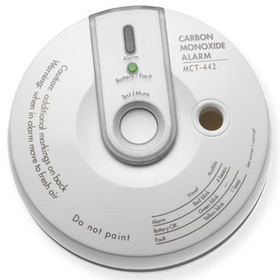 Visonic MCT-442 wireless supervised carbon monoxide detector