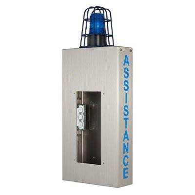 Aiphone WB-CA wall box with caged light for housing emergency stations