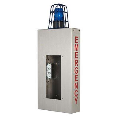 Aiphone WB-CE wall box with caged light for housing emergency stations