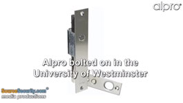 Alpro bolted on in the University of Westminster