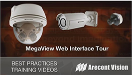 Arecont Vision MegaView megapixel IP camera web interface tour