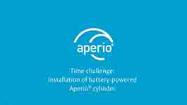 Time challenge: installation of battery powered Aperio cylinder