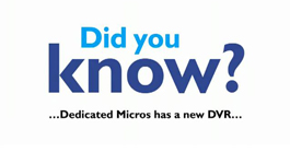 Dedicated Micros SD Advanced Digital Video Recorder