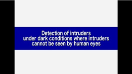 Panasonic Intruder Detector for Detection of Intruders Under Dark Conditions