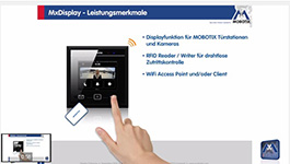 Mobotix MxDisplay installation for IP video door station