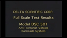 Delta Scientific's DSC 501 Shallow Foundation Barricade for Security and Vehicle Access Control