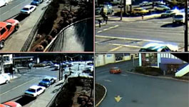 Oncam Grandeye IP 360° Camera Example of 4 Virtual Camera Simultaneous Views