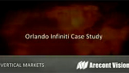 Arecont Vision megapixel cameras watch luxury cars around the clock at Orlando Infiniti