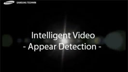 Samsung Techwin DSP Intelligent Video Analytics Object Appear Feature