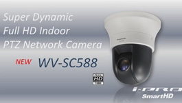 Panasonic WV-SC588 PTZ Dome Network Camera with Advanced Auto Tracking & Face Detection