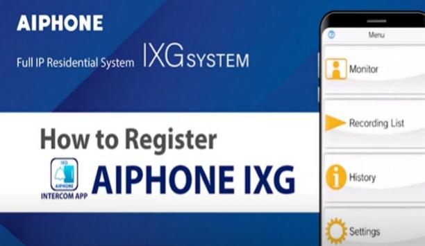 How to register the AIPHONE IXG, Intercom App