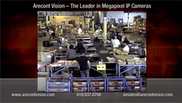 Arecont Vision image slideshow of products and camera footage