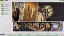 Arecont Vision SurroundVideo Omni camera operating with Qulu video managment software