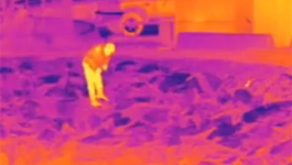 Bosch MIC412 Thermal PTZ Camera- False color mode