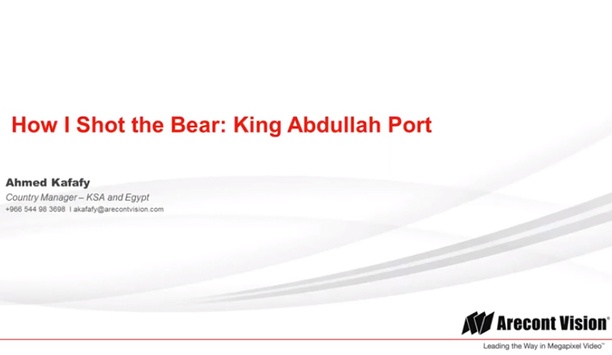 Arecont Vision case study - King Abdullah Port, Jeddah, Egypt