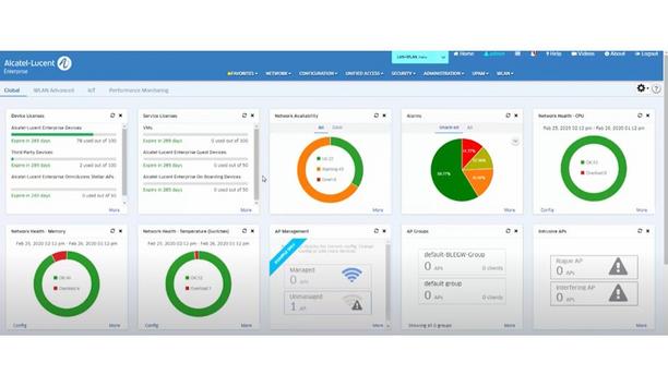 OmniVista 2500: Dashboard native widgets