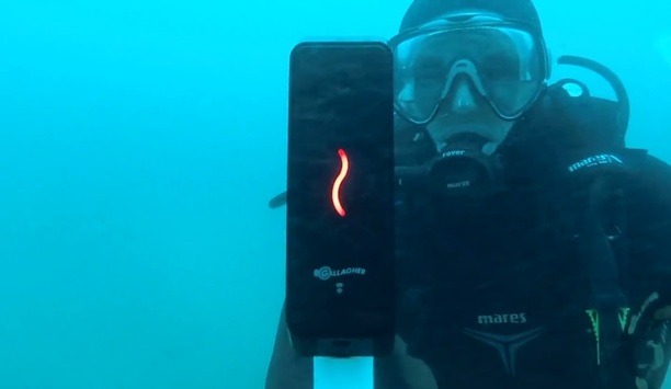 Underwater test of Gallagher Security's T15 card reader