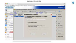 Vanderbilt: How to programme and manage Lockdowns in bright blue/lite blue