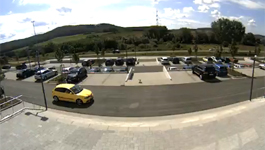 Mobotix Hemispheric Q22M - 180° Panorama image of entrance