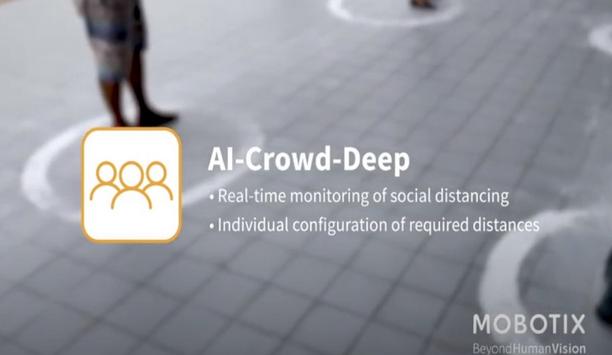 MOBOTIX 7 App: AI crowd deep social distancing