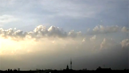 Mobotix M10 - example from University of Munich the evening sky over Munich