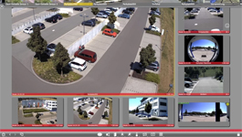 MOBOTIX MxManagementCenter demo: Grid view, zoom & hemispheric correction