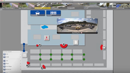 MOBOTIX MxManagementCenter demo: Graphic view and info view