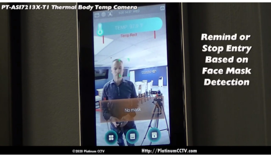 Platinum CCTV releases PT-AS7213X-T1 thermal IP camera to help identify the initial symptoms of COVID-19 virus