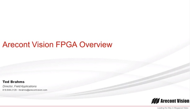 Arecont Vision - an overview of Field Programmable Gate Array