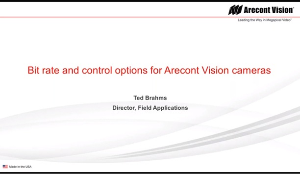 Arecont Vision - tips and tricks for bit rate and control options
