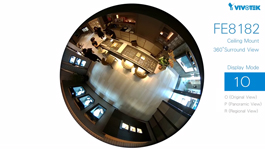 VIVOTEK FE8182 recessed-mounted fisheye network camera